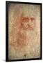 Self Portrait of Leonardo Da Vinci, Italian Painter, Sculptor, Engineer and Architect, C1513-Leonardo da Vinci-Framed Giclee Print