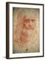 Self Portrait of Leonardo Da Vinci, Italian Painter, Sculptor, Engineer and Architect, C1513-Leonardo da Vinci-Framed Giclee Print