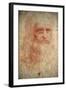 Self Portrait of Leonardo Da Vinci, Italian Painter, Sculptor, Engineer and Architect, C1513-Leonardo da Vinci-Framed Giclee Print