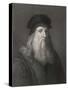 Self-Portrait of Leonardo da Vinci-Raffaelle Morghen-Stretched Canvas