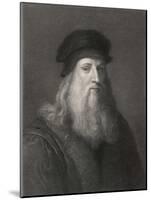 Self-Portrait of Leonardo da Vinci-Raffaelle Morghen-Mounted Photographic Print