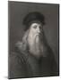 Self-Portrait of Leonardo da Vinci-Raffaelle Morghen-Mounted Photographic Print