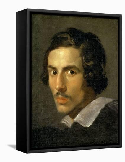 Self Portrait of the Artist in Middle Age-Giovanni Lorenzo Bernini-Framed Stretched Canvas