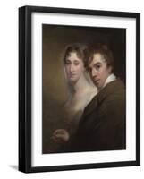 Self-Portrait of the Artist Painting His Wife, c.1810-Thomas Sully-Framed Giclee Print