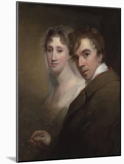 Self-Portrait of the Artist Painting His Wife, c.1810-Thomas Sully-Mounted Giclee Print