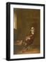 Self Portrait of the Artist Playing a Violin-John Absolon-Framed Giclee Print