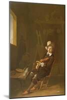 Self Portrait of the Artist Playing a Violin-John Absolon-Mounted Giclee Print