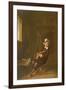 Self Portrait of the Artist Playing a Violin-John Absolon-Framed Giclee Print