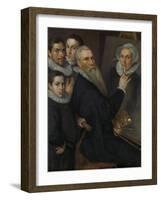 Self- Portrait of the Painter with His Family,-Jacob Willemsz Delff I-Framed Art Print