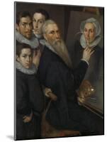 Self- Portrait of the Painter with His Family,-Jacob Willemsz Delff I-Mounted Art Print