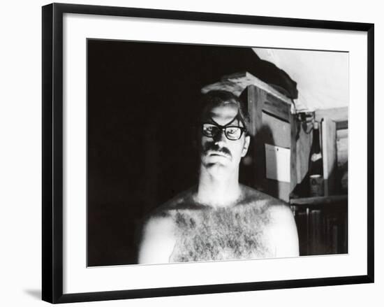 Self-Portrait of Us Army Soldier in Vietnam, Ca. 1970-null-Framed Photographic Print