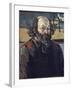 Self-Portrait - Oil on Canvas, 1875-Paul Cezanne-Framed Giclee Print