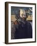 Self-Portrait - Oil on Canvas, 1875-Paul Cezanne-Framed Giclee Print