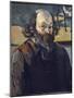 Self-Portrait - Oil on Canvas, 1875-Paul Cezanne-Mounted Giclee Print