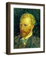 Self-portrait. Oil on canvas (1887) 44.1 x 35.1 cm R.F. 1947-28.-Vincent van Gogh-Framed Giclee Print