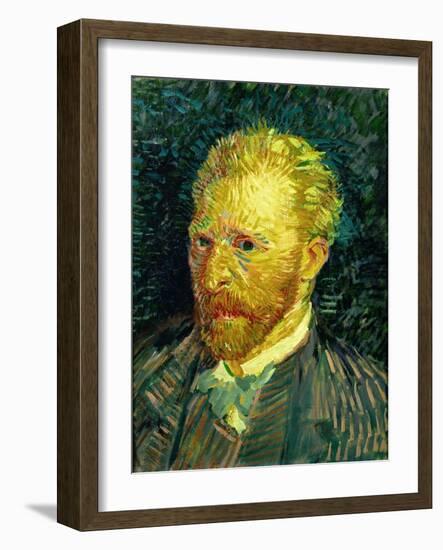 Self-portrait. Oil on canvas (1887) 44.1 x 35.1 cm R.F. 1947-28.-Vincent van Gogh-Framed Giclee Print