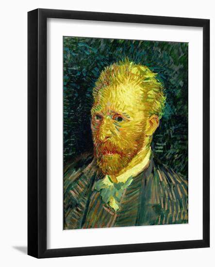 Self-portrait. Oil on canvas (1887) 44.1 x 35.1 cm R.F. 1947-28.-Vincent van Gogh-Framed Giclee Print