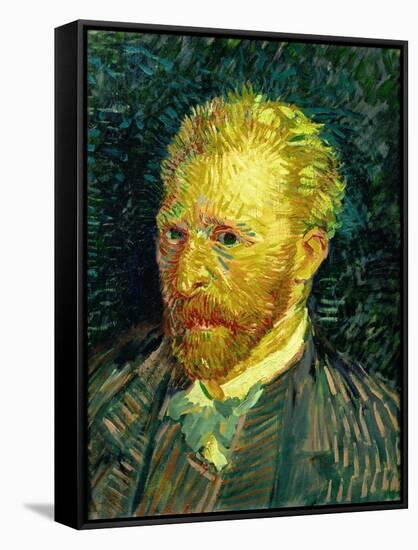 Self-portrait. Oil on canvas (1887) 44.1 x 35.1 cm R.F. 1947-28.-Vincent van Gogh-Framed Stretched Canvas