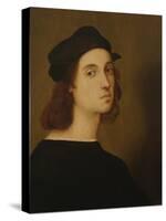 Self Portrait (Oil on Panel)-Raphael (1483-1520)-Stretched Canvas