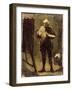 Self Portrait (Oil on Panel)-Honore Daumier-Framed Giclee Print