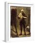 Self Portrait (Oil on Panel)-Honore Daumier-Framed Giclee Print