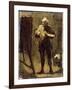 Self Portrait (Oil on Panel)-Honore Daumier-Framed Giclee Print