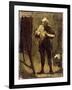 Self Portrait (Oil on Panel)-Honore Daumier-Framed Giclee Print