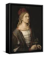 Self-Portrait or Portrait of the Artist Holding a Thistle-Albrecht Dürer-Framed Stretched Canvas