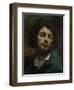 Self Portrait Or, the Man with a Pipe, circa 1846-Gustave Courbet-Framed Giclee Print