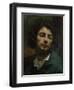 Self Portrait Or, the Man with a Pipe, circa 1846-Gustave Courbet-Framed Giclee Print