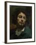 Self Portrait Or, the Man with a Pipe, circa 1846-Gustave Courbet-Framed Giclee Print