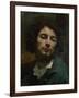 Self Portrait Or, the Man with a Pipe, circa 1846-Gustave Courbet-Framed Giclee Print