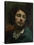 Self Portrait Or, the Man with a Pipe, circa 1846-Gustave Courbet-Stretched Canvas