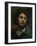 Self Portrait Or, the Man with a Pipe, circa 1846-Gustave Courbet-Framed Giclee Print