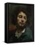 Self Portrait Or, the Man with a Pipe, circa 1846-Gustave Courbet-Framed Stretched Canvas