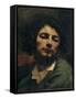 Self-Portrait or the Man with the Pipe (Oil on Canvas, 1849)-Gustave Courbet-Framed Stretched Canvas