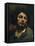 Self-Portrait or the Man with the Pipe (Oil on Canvas, 1849)-Gustave Courbet-Framed Stretched Canvas