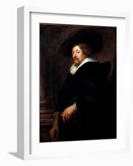 Self-Portrait (Painting, 1638-1640)-Peter Paul Rubens-Framed Giclee Print