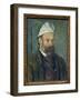 Self-Portrait. Painting by Paul Cezanne (1839-1906), Oil on Canvas around 1880. French Art, 19Th Ce-Paul Cezanne-Framed Giclee Print