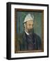 Self-Portrait. Painting by Paul Cezanne (1839-1906), Oil on Canvas around 1880. French Art, 19Th Ce-Paul Cezanne-Framed Giclee Print