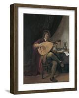 Self-Portrait Playing the Lute, Ca 1665-Jan Havicksz Steen-Framed Giclee Print