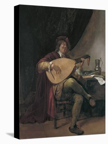 Self-Portrait Playing the Lute, Ca 1665-Jan Havicksz Steen-Stretched Canvas