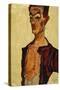 Self Portrait Screaming-Egon Schiele-Stretched Canvas