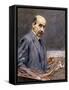 Self Portrait; Selbstbildnis-Max Liebermann-Framed Stretched Canvas