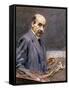 Self Portrait; Selbstbildnis-Max Liebermann-Framed Stretched Canvas