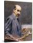 Self Portrait; Selbstbildnis-Max Liebermann-Stretched Canvas