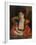 Self Portrait (W/C on Paper) (See also 183575)-Marie Spartali Stillman-Framed Giclee Print