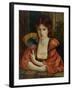 Self Portrait (W/C on Paper) (See also 183575)-Marie Spartali Stillman-Framed Giclee Print