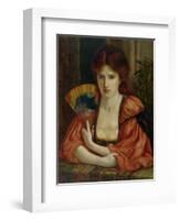 Self Portrait (W/C on Paper) (See also 183575)-Marie Spartali Stillman-Framed Premium Giclee Print