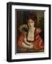 Self Portrait (W/C on Paper) (See also 183575)-Marie Spartali Stillman-Framed Giclee Print